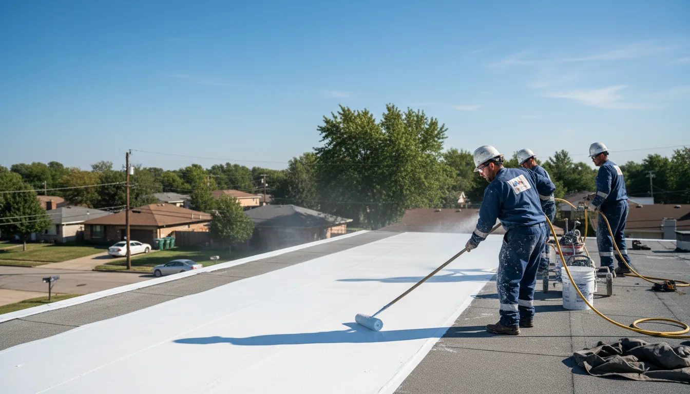 Commercial roof coating in Rome, PA near me